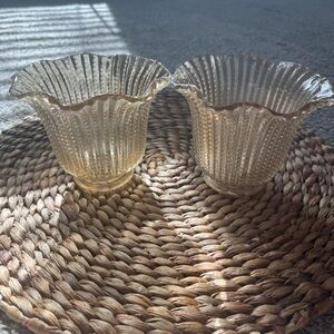 Glass Lamp Shades/Candle Holder/Home Decor Accents Vintage